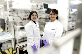 lonza lab workers in Basel, Switzerland
